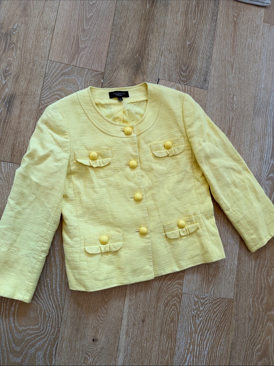 Talbots Jackets & Blazers - Talbots Yellow Blazer Size 6